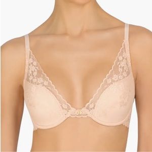 NWOT NATORI Cherry Blossom Convertible Underwire Bra Color Cameo Rose Size 30G